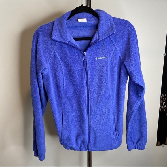 Columbia purple fleece‎ jacket Sz Medium - Picture 1 of 4